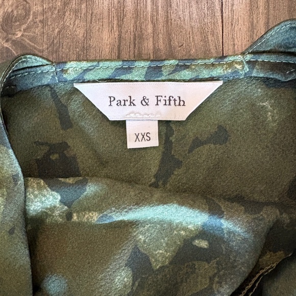 Womens Park & Fifth Griffith Dress Green Floral Halter Open Back XXS - Picture 3 of 8